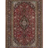 Dark Red Kashan Rug 222 x 145